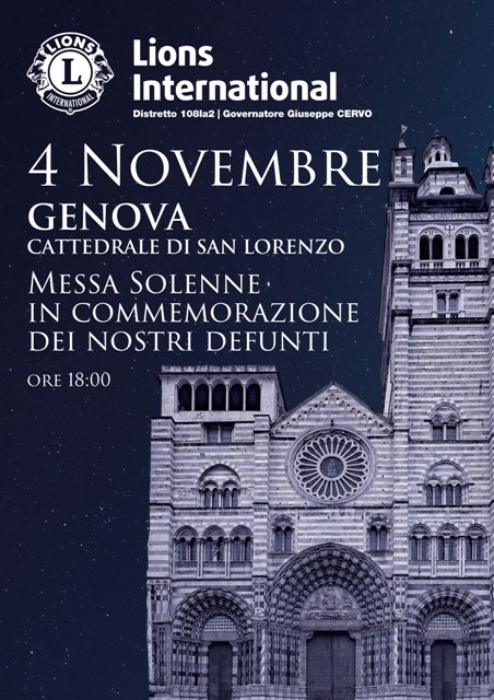 <Locandina Santa Messa Solenne Commemorazione Defunt