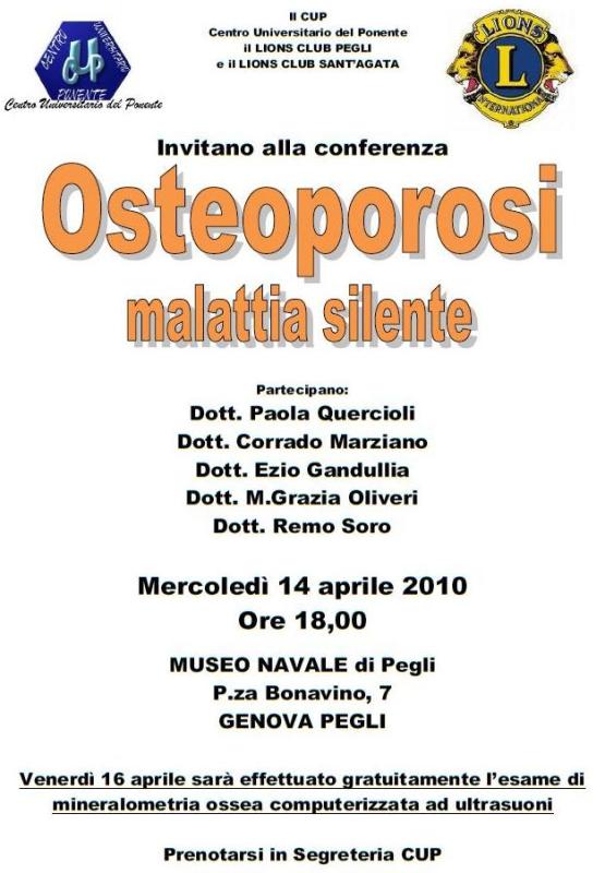 Locandina Osteoporosi