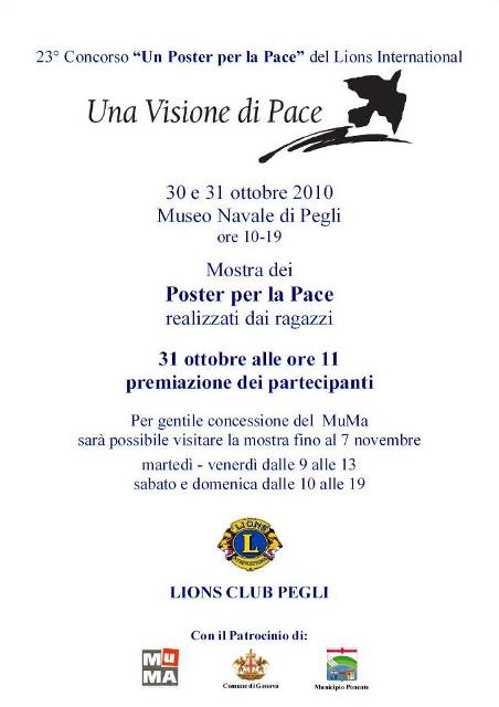 Locandina mostra Poster per la Pace