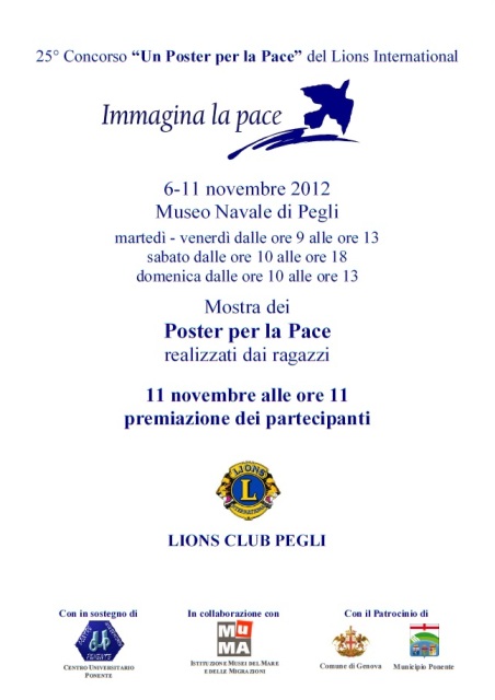 Locandina mostra Poster per la Pace