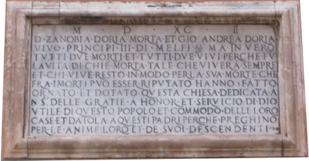 Lapide Cappella Doria